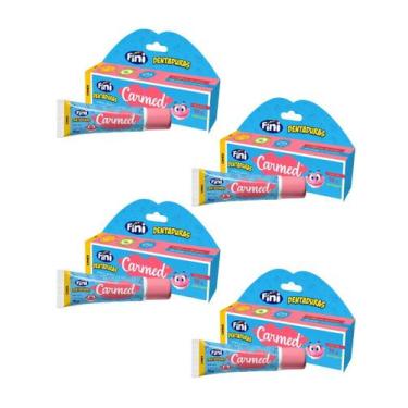 Imagem de Carmed Hidratante Labial Fini Dentaduras 4 Unidades - Cimed
