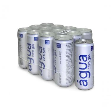 Imagem de Água Na Lata - água Mineral Com Gás - Pacote C/12 Unidades 310ml