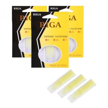 Imagem de Palheta para Sax Soprano Riga No 1.5 - 2.0 - 2.5 com Resina Resistente e Alta Durabilidade 3 Unidades