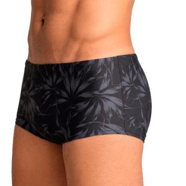 Imagem de Sunga Praia Estampada Adulto Lupo 28973-014, Preto, GG