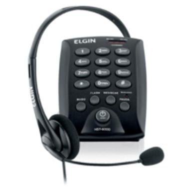 Imagem de Telefone Headset Telemarketing Elgin 6000 Base Discadora