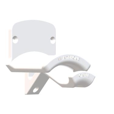 Imagem de Suporte Headset Gamer Headphone Fone De Ouvido Parede Branco