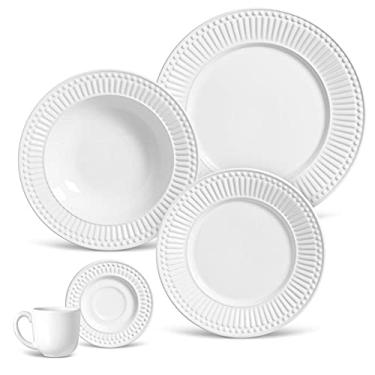 Imagem de Porto Brasil Aparelho de Jantar 20 Peças Roma Branco
