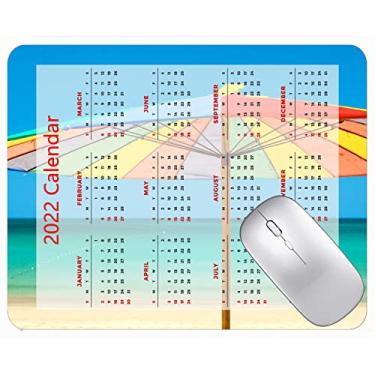 Imagem de Mouse pad para jogos com design especial 2022, mouse pad para jogos, guarda-chuva, cores arco-íris, mouse pads para praia