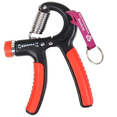 Imagem de Hand Grip Exercitador Para Mãos Punho Emborrachado Preto + Chaveiro CBRN15894