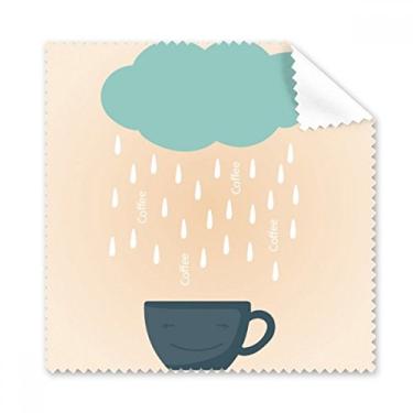 Imagem de Rain Cloud Cup Smile Face pano de limpeza de clima pano de telefone limpador de óculos 5 peças