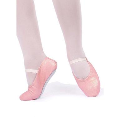 Imagem de Sapatilha Só Dança Meia Ponta Com Glitter Para Ballet Infantil