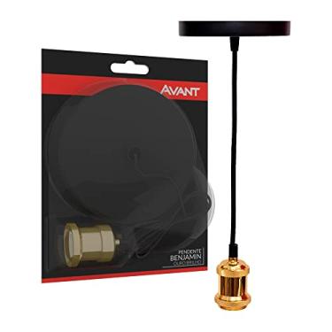 Imagem de Pendente Benjamin, 1X, soquete E27, Ouro Brilho, Avant