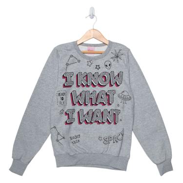 Imagem de Moletom Juvenil Duduka Space Cinza - 14