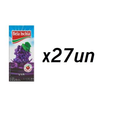 Imagem de Kit 27 caixinhas de suco pronto de uva bela ischia 200ml