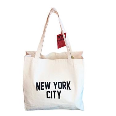 Imagem de Sacola Gusseted New York City Lennon NYC estilo compras academia praia