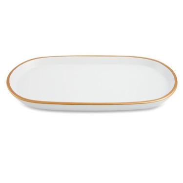 Imagem de Bandeja Decorativa Lavabo Banheiro Multiuso Em Cerâmica