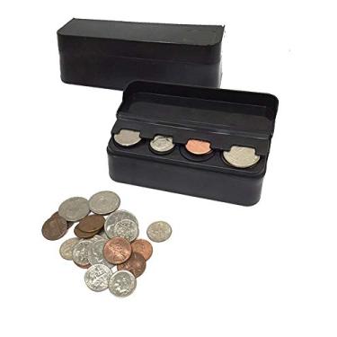 Imagem de Moeda JAVOedge JE (2 unidades) (1/4 de diâmetro, etc.), caixa organizadora de armazenamento com tampa para carro, caminhão, acessórios interiores RV