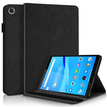 Imagem de Clipes de proteção de tablet Compatível com Lenovo Tab M8 TB-8505F TB-8505X TB-8505FS TB-8705F TB-8705N Capa de couro PU de 8,0 polegadas Flip Wallet Capa protetora Tree Of Life Tablet Case Slot para