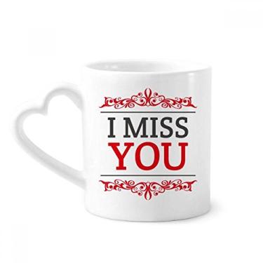 Imagem de Caneca de café de cerâmica para o dia dos namorados I Miss You
