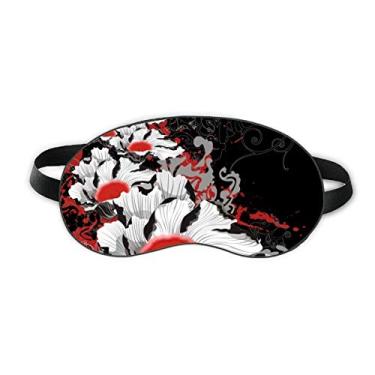 Imagem de Flores planta peônia decoração pintura sono olho escudo macio noite venda sombra capa