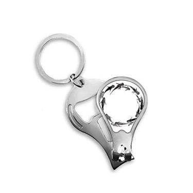 Imagem de Cortador de unha animal peixe carpa preto chinês abridor chaveiro tesoura