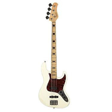 Imagem de CONTRABAIXO PASSIVO CLASSIC TAGIMA TJB 4 CORDAS OLYMPIC WHITE ESCALA CLARA