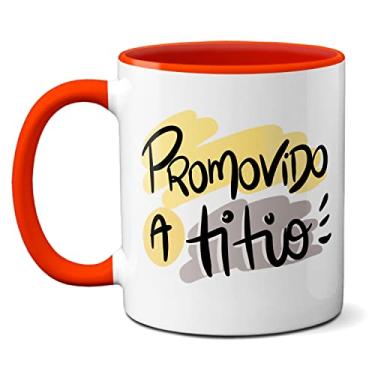 Imagem de Caneca Promovido A Titio Presente Tio Coruja Sobrinho (Vermelha)