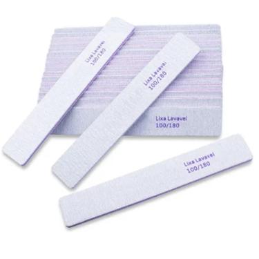 Imagem de Kit 5 Lixas de manicure unhas de porcelana 100/180