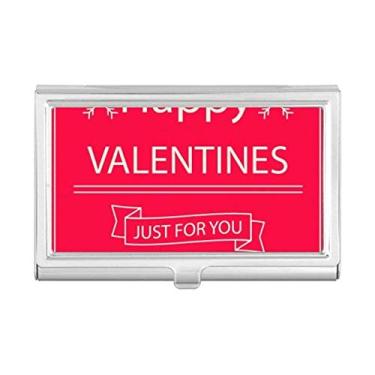 Imagem de Estojo porta-cartões Happy Valentine's Day Just for You