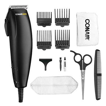 Imagem de Conair Aparador de cabelo masculino de dupla tensão, 12 peças, ótimo para viagens
