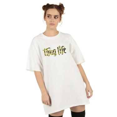 Imagem de Camiseta Skull Clothing Thug Life Feminina-Feminino