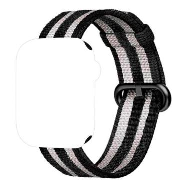 Imagem de Pulseira Nylon Amarela Compatível com Apple Watch 38mm 40mm - Baú do V