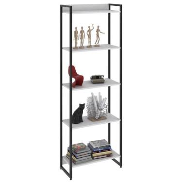 Imagem de Estante Livreiro Dynamica Industrial 60cm 5 Prateleiras C08 Branco Che