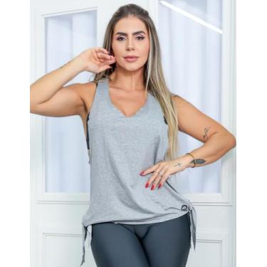 Imagem de Regata Feminina Para Academia ou Dia a Dia Com Amarração Lateral - Car