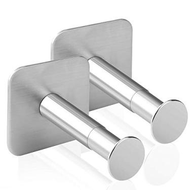 Imagem de GEEKRIA Suporte de parede extensível para fone de ouvido, adesivo de aço inoxidável com ganchos adesivos 3M embaixo da mesa, adesivo na parede lisa, suporte duplo para fone de ouvido para a maioria