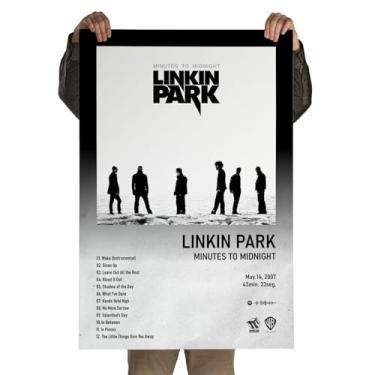 Imagem de Poster Autoadesivo 60x90cm Álbum Spotify Minutes to Midnight, Rock, Nu-metal, Alternative Rock, Electronic, Alternative Metal