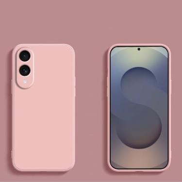 Imagem de Capa para Samsung Galaxy S25 Edge, capa de silicone líquido macio para Samsung S25 A56 A36 A26, rosa, para Galaxy A26