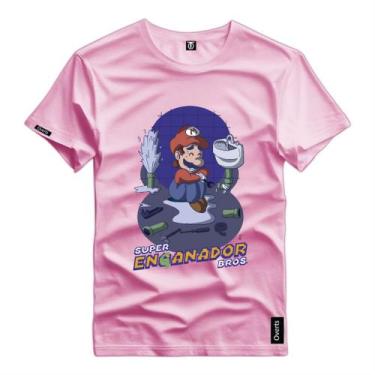 Imagem de Camiseta Masculina Mario Encanador Filme Personagem Camisa Premium Blu