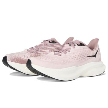 Imagem de HOKA ONE ONE Tênis feminino Mach 6 La, Pérola cósmica/quartzito, 39