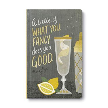 Imagem de Escreva agora diário por Compêndio: "Um pouco do que você gosta faz você bem" — Capa macia com citações periódicas de tipo, 128 páginas pautadas