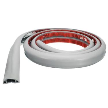 Imagem de HARFINGTON Capa de cabo de 1,8 m L 1,71 x A 0,39 Canal interno PVC esconde extensão, protetor de fios para evitar desvios de cabos, gerenciamento de cabos, cinza