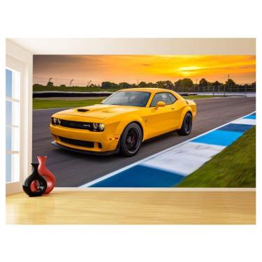 Imagem de Papel De Parede Carro Dodge Challenger Hellcat 3,5M Car67