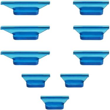 Imagem de OMYZERO 3 abas de extrator de amassados de tamanho, 9 peças de abas de remoção de amassados de carroceria, ferramenta de reparo de amassados sem pintura, abas de cola com ventosa de gelo para reparo