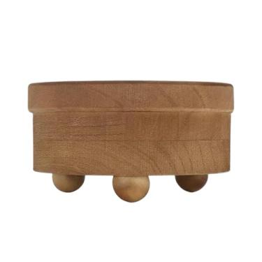 Imagem de Bothyi Suporte de copos de madeira rústico com ranhura para marcadores, dispensador de canecas, dispensador de copos para festas em casa, sala de descanso, Sem Marcador