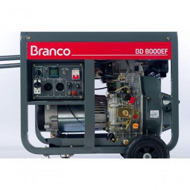 Imagem de Gerador à Diesel 6,5kva Monofásico P. Elét. Bd8000 Ef Branco