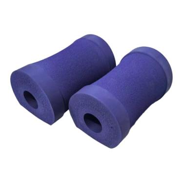 Imagem de KiBcsLic Almofadas para flexões, ideais para exercícios no chão, pilates em casa, confortáveis ​​e portáteis, com suporte para os pulsos e equipamento de, Roxo Escuro