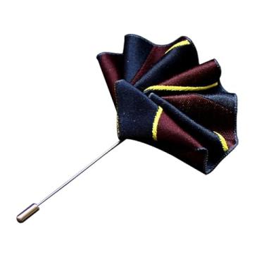 Imagem de APLVFFZH Broche de Lapela Masculino, Toalha de Bolso para Terno, Ideal para Shows, Casamentos E Noivados, Style B