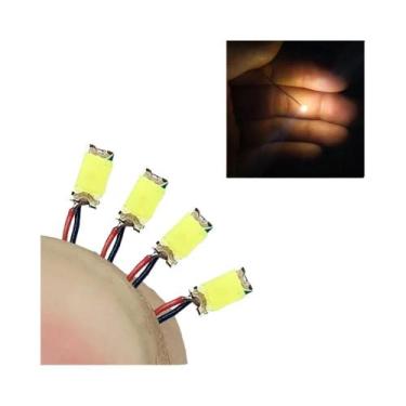 Imagem de Fio LED SMD Vermelho E Preto 40 Peças HO N OO Escala Pré-soldado Micro