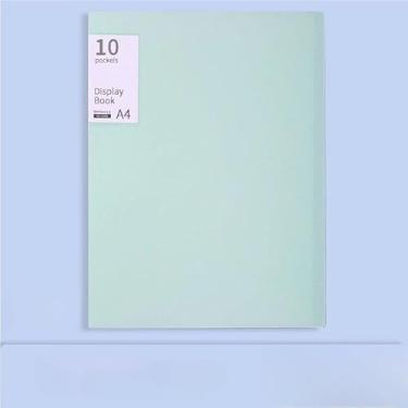 Imagem de Pasta Catálogo A4 com 60 Envelopes Plásticos para Organização de Documentos, Arquivos, Relatórios e Apresentações, Ideal para Escritório, Escola e Uso Diário (Verde,40 folhas)