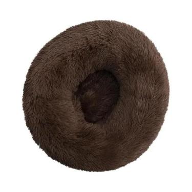Imagem de Cama Para Gato Lavável Em Plush, Super Macia, Formato De Donut, Colchã