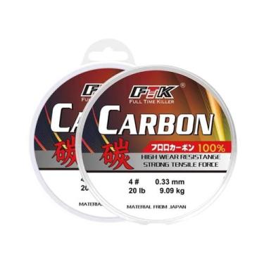 Imagem de Linha De Pesca 100M 100% Fluorocarbono, Linha De Fibra De Carbono, Lin