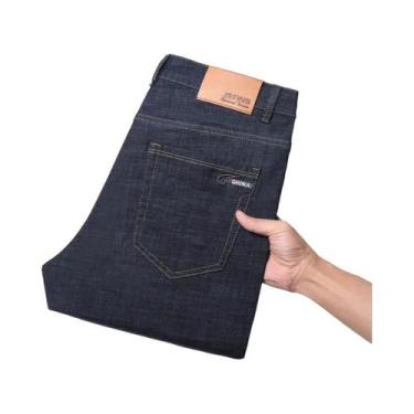 Imagem de Calças Jeans Masculinas De Verão E Primavera, Estilo Casual, Corte Ret