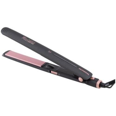 Imagem de Chapinha/Prancha de Cabelo Mondial Black Rose P-27 - Turmalina 220ºC, 