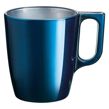 Imagem de LUMINARC FLASHY CANECA 9x8x8cm 250ml VIDRO TEMPERADO AZUL